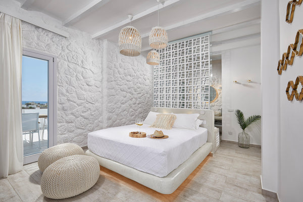 Welcome to the Superb Suite with Sea View that features an indoor hot tub and is  Superb Suite | indoor hot tub and Sea View Room in boutique hotel vacation rental 25363466