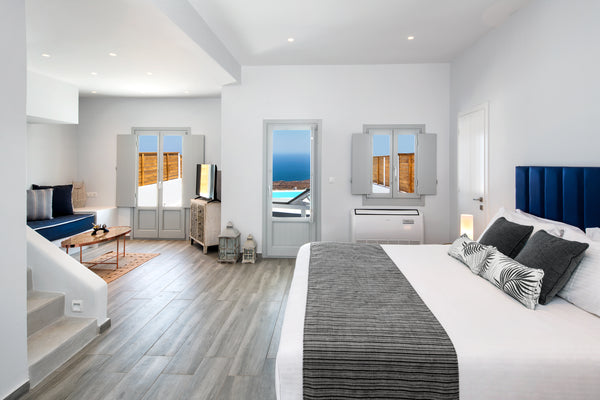 Inspired by the endlessness of open sea that embraces & completes the impressive  Sea View Suite with Loft & Private Pool Room in hotel vacation rental 42960313