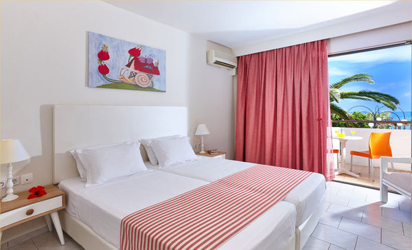 Double Room at Zephyros Beach Hotel<br />Zephyros Beach is located in Stalis, a  Créteil, France Double Room with SEAVIEW, FREE BREAKFAST - Stalis Room in hotel vacation rental 10495581