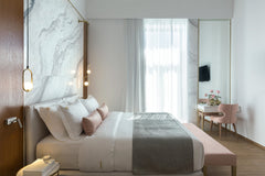 Our two-level Diamond suite has a modern bedroom on the ground floor with a king Chania, Greece Diamond Suite - Mirabile Luxury Suites Room in boutique hotel vacation rental 44693941