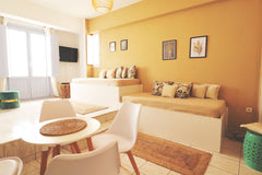 This cozy apartment is located in a strategic place ideally for those who wish t Thera, Greece Elkaza Junior villa with balcony Cycladic home vacation rental 32954662
