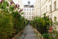 Appartement équipé situé dans une cour privée, arborée, calme et sans voitures,  Paris, France Calme & Verdure en plein Paris ... Entire loft vacation rental 4194324
