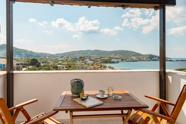 1 bedroom apt located in Syros. Stunning views over Finikas Bay and surrounding  Greece Boutique  Studio  Summer Vines Entire home vacation rental 13592482