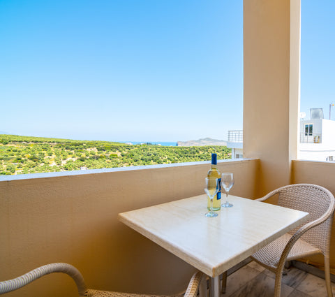 A warm welcome at the Mediterranean island of Crete and at Orestis hotel!<br />E Stalos, Greece Sea view Studio in Orestis hotel Entire serviced apartment vacation rental 39966668