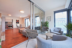 Great spacious luxury apartment for up to 5 people <br />- one extra bed upon re Prague, Czechia NEW APARTMENT in Garden Tower, wifi and parking Entire rental unit vacation rental 16184645