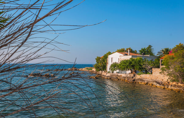 Stay toe-dipping distance from the ocean in this bright seaside home, tucked int Chania, Greece House on the bay Entire home vacation rental 18234884