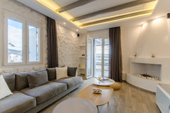 the wave whisper villa is located just a few meters  away from the beautiful bea Naxos, Greece The Wave Whisper Villa Cycladic home vacation rental 40754655