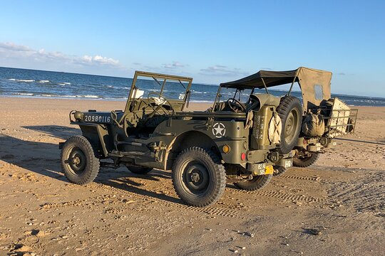 Private Guided Tour in WW2 Jeep of the Landing Beaches  Private Tours and Travel Guide Europe Paris CITY Mont St Michel Destination Tour