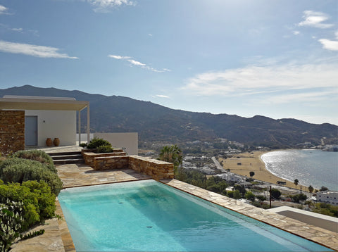 Beautiful modern apartment with private pool, overlooking the bay of Mylopota.<b Greece Theros apartments Mylopota Bay Entire rental unit vacation rental 8075121