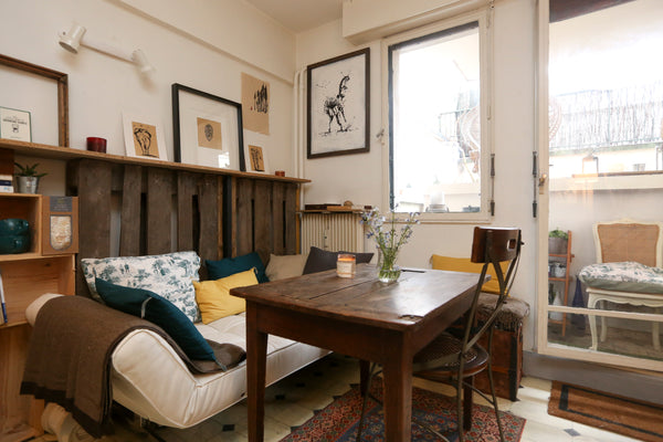 Enjoy a wonderful stay in Paris in my very charming apartment located behind Mon Paris, France Houselike artist studio Montmartre Entire rental unit vacation rental 5032984