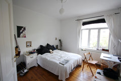 Cosy bedroom with a double bed, desk and closet. This private room is in a charm Copenhagen, Denmark Clean and cosy room in charming Frederiksberg Private room in rental unit vacation rental 15135607