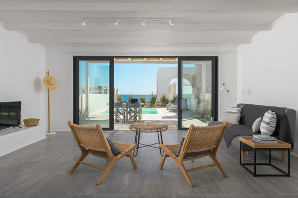 Villa Theros is a waterfront 2-bedroom Villa hosting up to 4 guests, located wit Greece Mea Terra - Villa Theros Cycladic home vacation rental 30218279