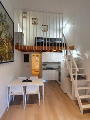 Lovely furnished one bedroom apartment (+ mezzanine) entirely renovated and equi Brussels, Belgium Homelike apartment nearby ULB/VUB Entire rental unit vacation rental 48297469