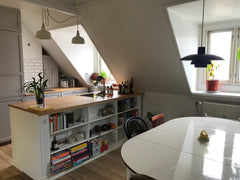 Stay in a beautiful old neighbourhood of colourful townhouses. A quiet oasis in  Copenhagen, Denmark Spacious loft apartment in quiet neighborhood Entire condo vacation rental 36748585