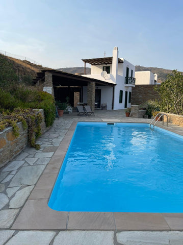 Beautiful 3-bedroom , in the stunning island of Andros. Equipped with 3 bathroom  Andros  Holiday Villa Entire home vacation rental 32763221