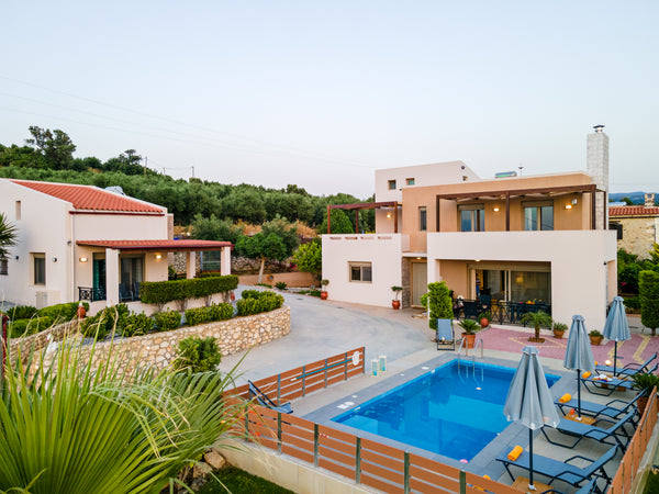 In the traditional village of Asteri, only 20 minutes from the city of Rethymno, Rethimnon, Greece Family villa Sandy-Evi 2 buildings, private pool Entire home vacation rental 21742017
