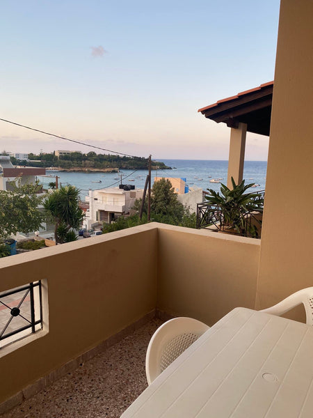 Relaxing vacation by the sea is something you have to live visiting Crete. My ap  Miros balcony. 50m from the beach Entire rental unit vacation rental 51801893