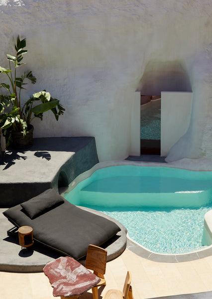 This astonishing 40 square meter villa which is literally hanging on the cliffs  Thira, Greece Assyrtiko Deluxe Suites with private heated pool Room in hotel vacation rental 34855412
