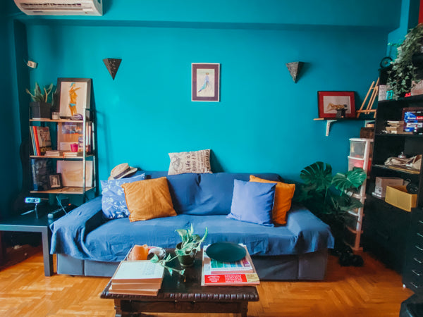 My home has bright colors and it's very sunny. It has 2 big rooms, a king-sized  København, Denmark Ermis Colorful & Sunny Apartment in Athens Entire condo vacation rental 610942961983571472