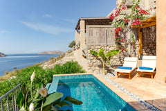 A beautiful villa of 3 bedrooms with a 5m heated swimming pool and amazing sea v Greece Nostalgia - Petra Boutique Homes Entire villa vacation rental 51881047