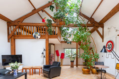 This spacious loft is a unique home for your stay in Paris. Nestled inside a pri  Modern Artist's House near the Eiffel Tower Entire loft vacation rental 864381