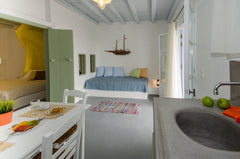 Our traditional apartment is 45 sq.m., with two separate rooms and one bathroom  Greece Executive Suite with Private Pool-Jacuzzi Room in hotel vacation rental 16296220