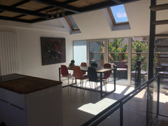 Facing a park, contemporary Architect’s House of 90m2 spanning 3 stories above t Paris, France Architect’s House Malakoff / Paris 14 with parking Entire home vacation rental 19544629
