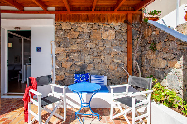 Open plan studio located on the hill of Koutsounari, overlooking the sea. It is  Ierapetra, Greece Cosy studio with sea view Entire condo vacation rental 50144548
