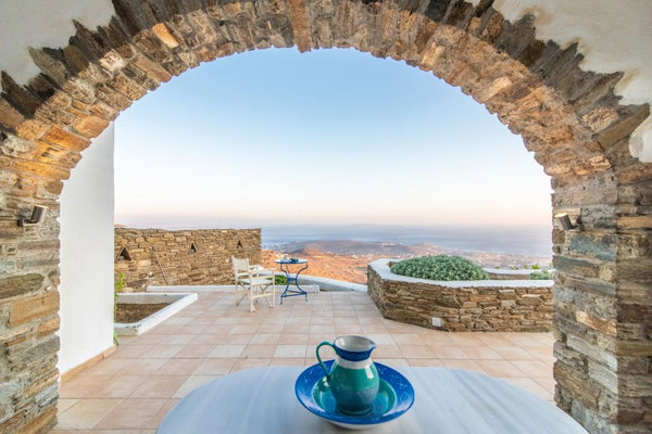 This is our beloved house in Tinos, for you! It has an enormous panoramic view o Saronida, Greece Triantaros panoramic view Cycladitic house! Entire home vacation rental 28848165
