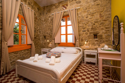 Hotel Attiki is located in Rhodes's old town. All rooms have a medieval decorati  Attiki hotel - Faliraki first floor Private room in bed and breakfast vacation rental 51223089