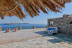 Idyllic hillside location by the coast with magnificent endless views of the blu Greece Aegean View - Apartment in Syros Entire rental unit vacation rental 17775558