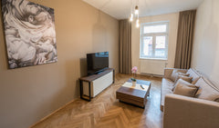 The apartments <br />are featured with fully equipped kitchen including fridge a  Letna Garden one bedroom Apartment 58m2 Netflix TV Entire rental unit vacation rental 34144308
