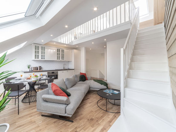 This stylish Sweet Inn one-bedroom duplex has been carefully decorated by our lo Brussels, Belgium Sweet Inn | Sunlit duplex in the city center Entire rental unit vacation rental 37702100