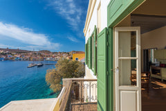 <b>License number</b><br />1476K122K0226200 Greece Villa Praxithea Upper floor. Halki waterfront. Entire rental unit vacation rental 14367256