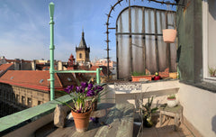 Welcome to our sunny large flat from 1938 with a calm historical atmosphere of o Prague, Czechia Vintage sunny room with balcony in the center Private room in condo vacation rental 3700086