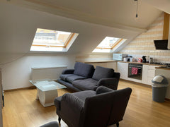 This 90 square meters duplex is composed of a fully equipped kitchen, a living r  Duplex in Uccle with Terrace Entire rental unit vacation rental 49027135