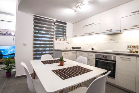 Brand new 50m ground floor apartment at Lycabettus Hill. <br />The flat is in ex Ano Liosia, Greece Brand New Aprt  with backyard at Lycabettus Hill ! Entire rental unit vacation rental 43057115