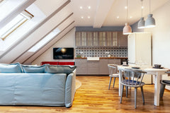  Prague, Czechia ATTIC APARTMENT on WATERFRONT / VIEW / NETFLIX Entire rental unit vacation rental 52793760