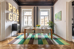 Host dinner for friends and cook in a streamlined kitchen with crisp tiling and  Prague, Czechia Sophisticated Apartment in the Heart of Prague Entire rental unit vacation rental 3135883