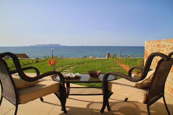 Beach Front Villa Maria is located in the district of Gouves on the seafront, ju Rethimnon, Greece Beach Front Villa Maria Entire villa vacation rental 50790206