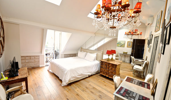 This Studio is the most romantic penthouse you can wish for, in a 400 years old  Paris, France A PENTHOUSE + BALCONY : ESMERALDA Entire rental unit vacation rental 11149009