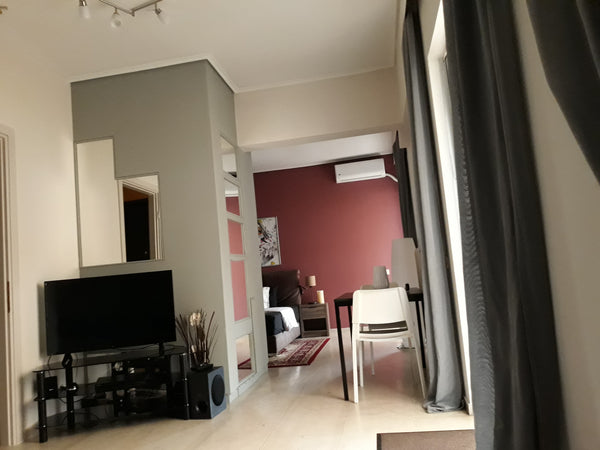 private room/sitting room (2in1)  with balcony in a big apartment,  couple or fr Athens, Greece AthensHom Private room in rental unit vacation rental 24934395