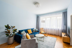 This absolutely gorgeous, new and spacious apartment is located in very popular  Prague, Czechia Modern & Spacious 2BDR Apt. 5min Old Town (Vinohr) Entire rental unit vacation rental 51418695