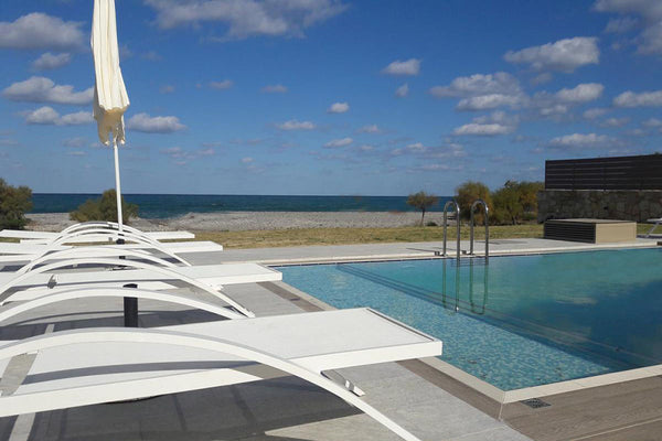 Beach Front Villas are two modern 4 bedroom villas next to the beautiful sandy a Agios Nikolaos, Greece Tavronitis Beach Front Villa 1 Entire villa vacation rental 23756751