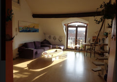 Sunny rooftop apartment, 2 min walking from Midi station. Very convenient from a Brussels, Belgium Sunny rooftop Private room in rental unit vacation rental 29231004