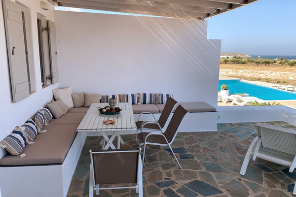 Just opened for bookings in July 2021, this 2019 built Villa stretches in an are Paros, Greece Beautiful eastern Paros home with pool access Cycladic home vacation rental 44098729