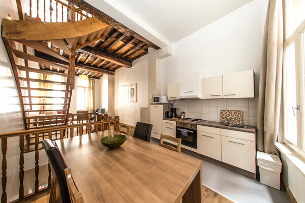 Just behind the famous Grand Place, the 3 historical Rentbynight buildings offer Brussels, Belgium Gorgeous Triplex  50 meter from Grand Place Entire loft vacation rental 3505299