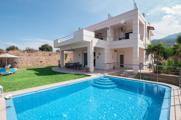 Villa Balos is a new building of 200m2 which is located at Georgiopoulis in Chan  Vila Balos (amfimala) Entire villa vacation rental 12285344
