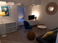 Rez-de-chaussée d'une maison du quartier des Docks, à 100mètres de la Saône, ave  Rez-de-chaussée maison + jardin Entire home vacation rental 778133616430528203