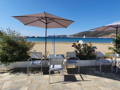 Beach stone room in Platis Gialos of Sifnos. It is located 4 meters from the bea  Sifnos Beach house Merope in Platis Gialos Cycladic home vacation rental 51059676